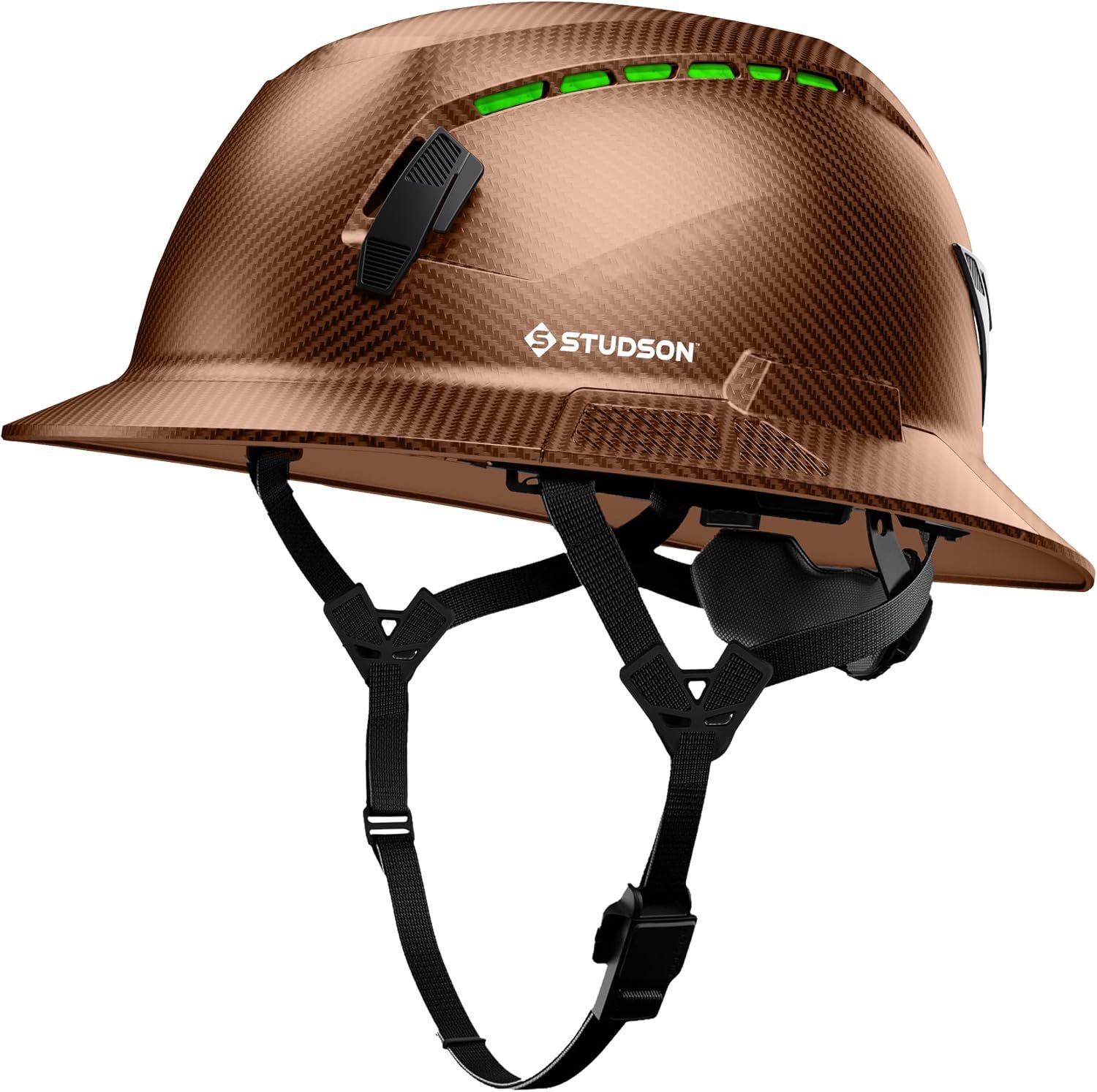 STUDSON SHK-1 Type 2 full-brim hard hat in Fiber Metal finish