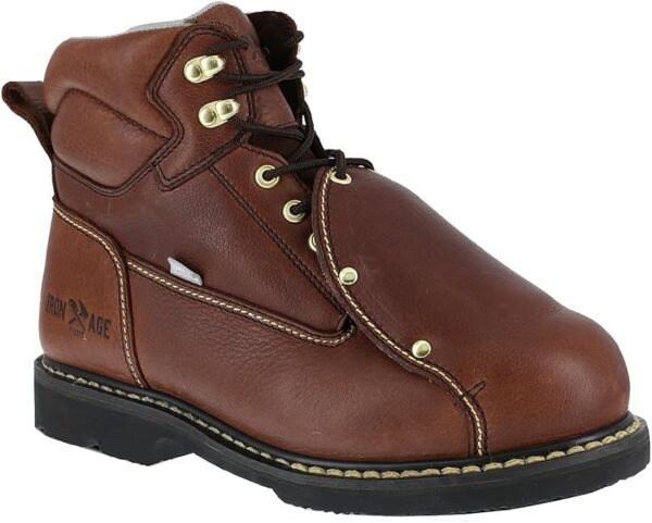 Groundbreaker Men's Brown 6" Work Boot with External Met Guard - IA5017